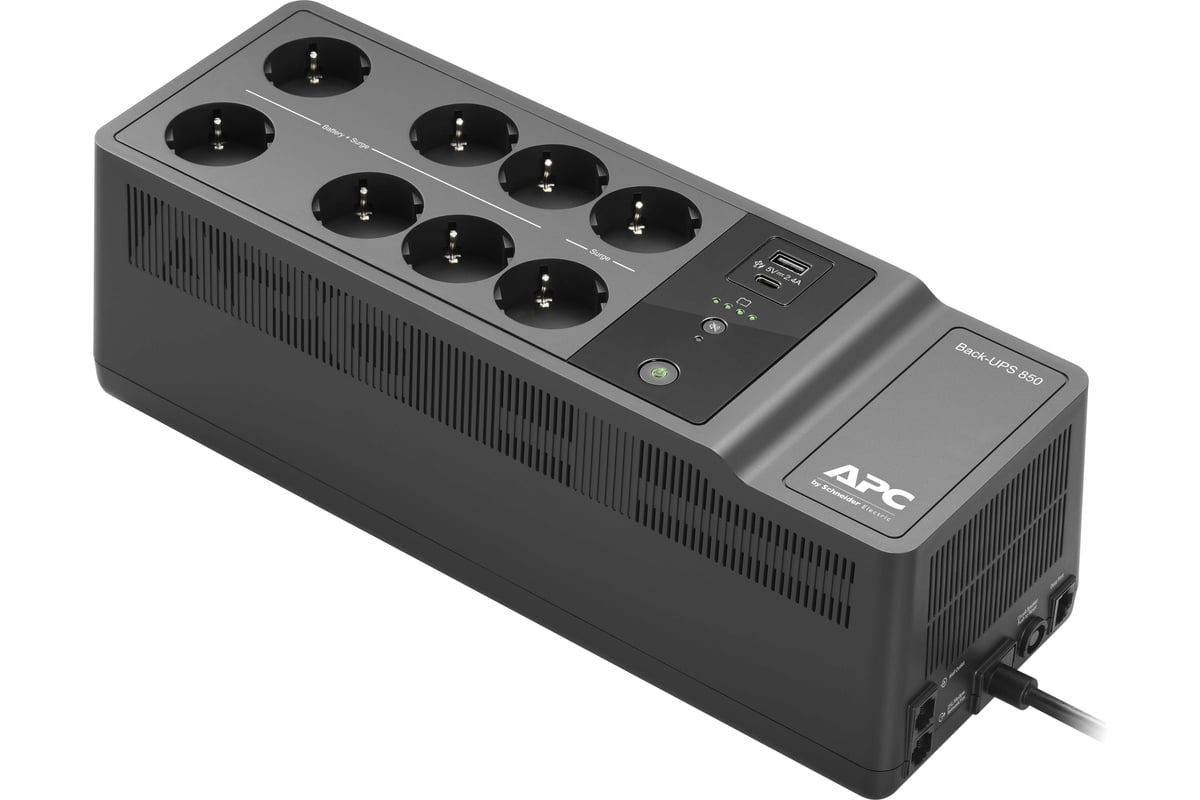 Источник бесперебойного питания APC Back UPS BE650G2-RS 0.65 кВА 400 Вт