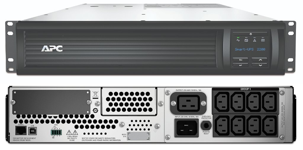 Источник бесперебойного питания APC Smart UPS SMT2200RMI2U 2.2 кВА 1980 Вт