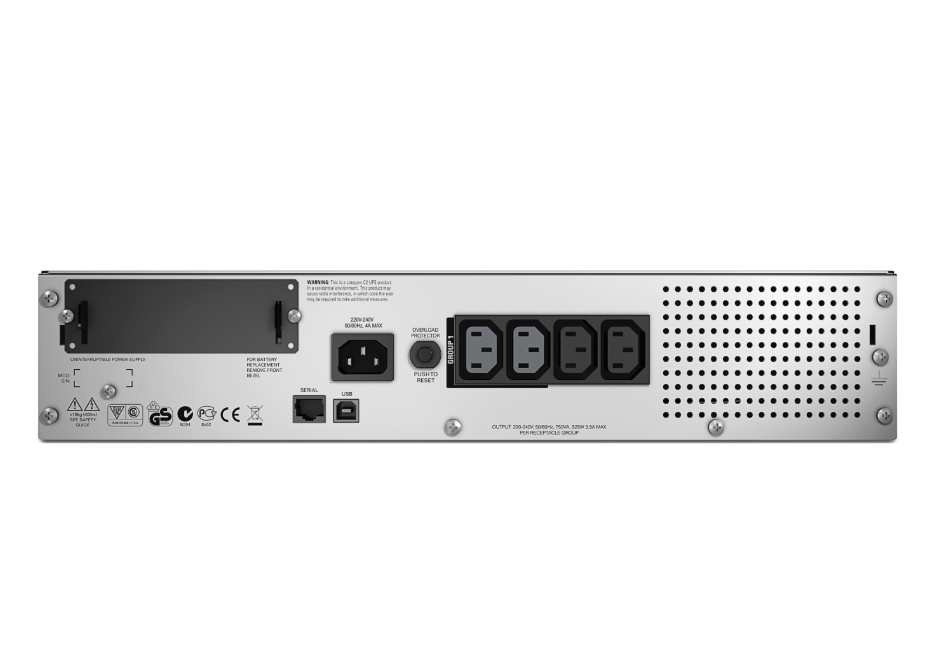 Источник бесперебойного питания APC Smart UPS SMT750RMI2U 0.75 кВА 500 Вт заказать со складов по всей России