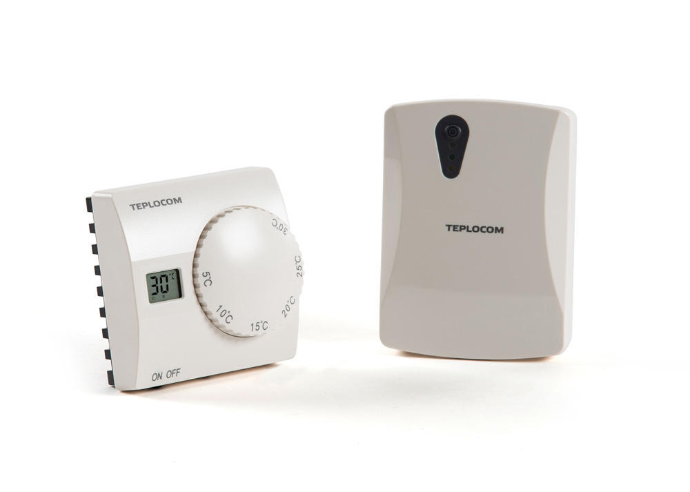 Термостат комнатный Бастион TEPLOCOM TS-2AA/3A RF2