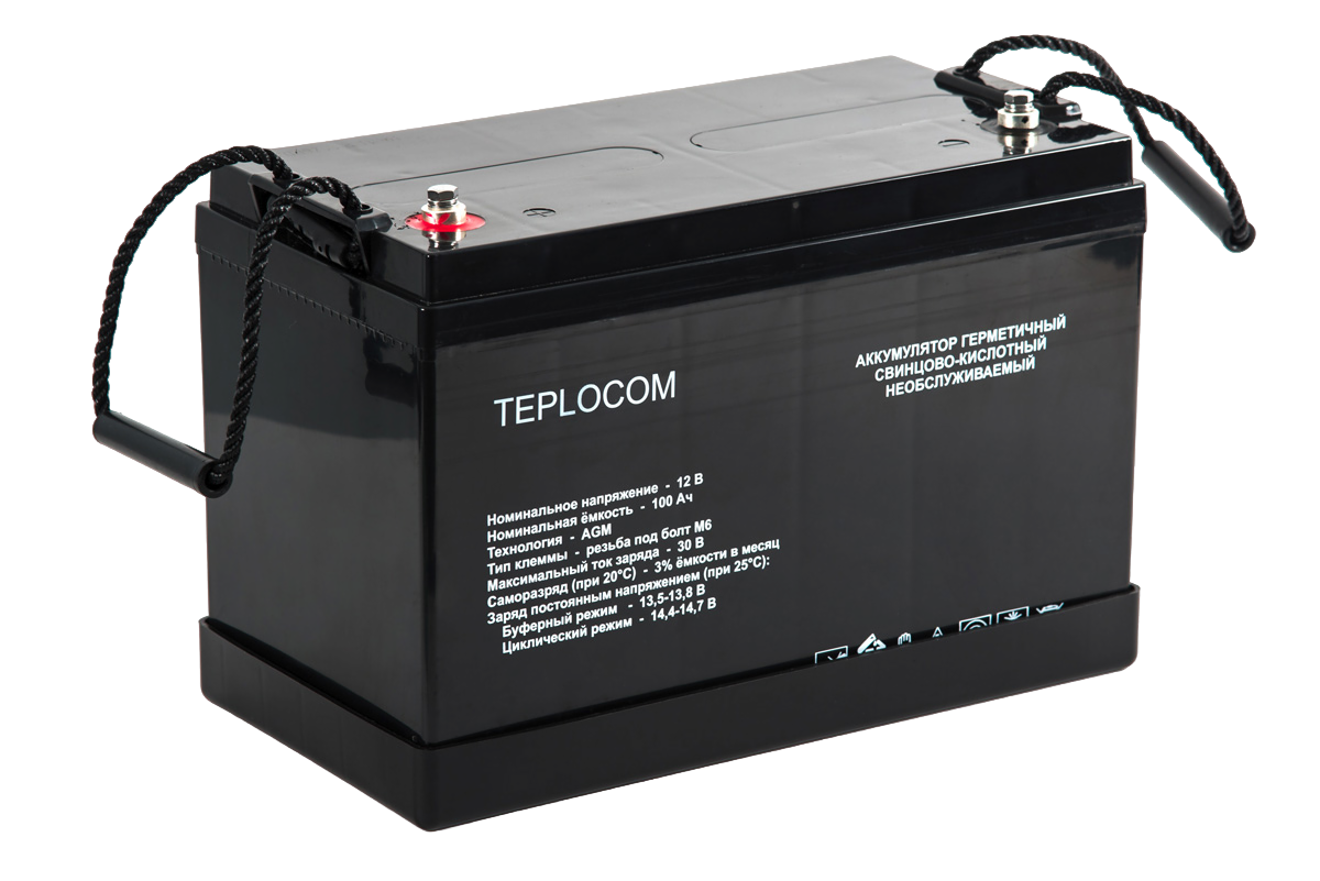 Аккумулятор герметичный свинцово-кислотный Бастион TEPLOCOM 100Ач