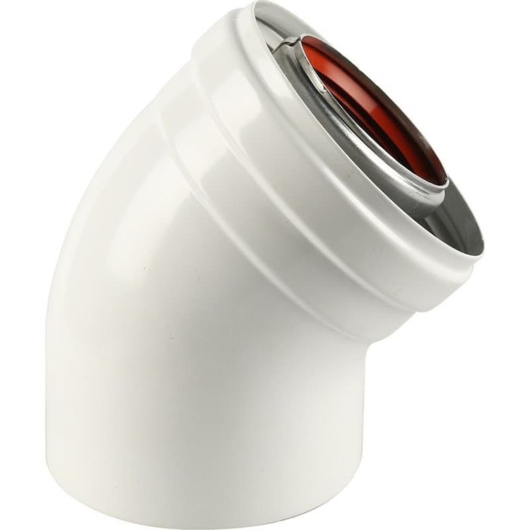 Коаксиальный отвод BAXI 45°, диам. 60/100 мм