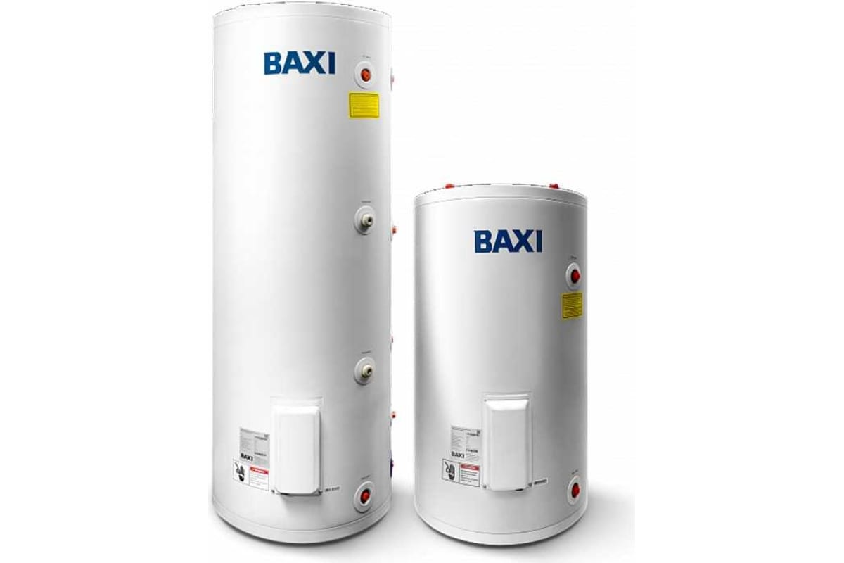 Бойлер Baxi UBC 100 91 л 1 змеевик (24кВт) напольный эмаль с боковым подключением ТЭН 3 квт