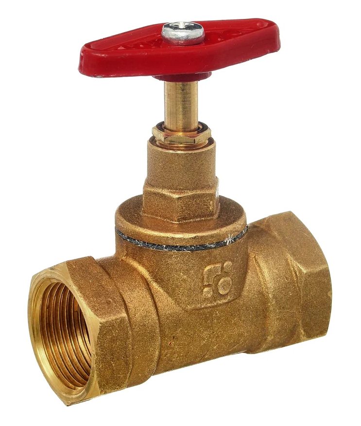 Клапан запорный латунь 15б1п Ду20 Ру25 м/м БАЗ купить с доставкой по РФ
