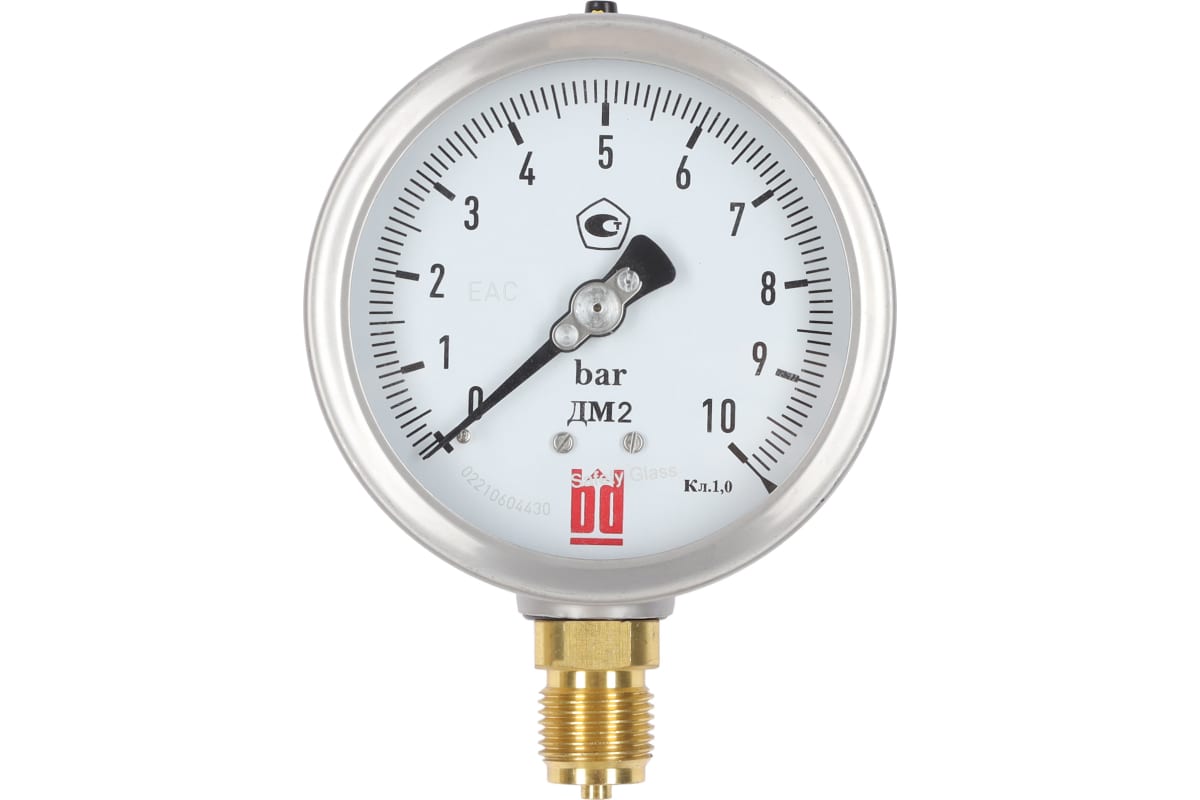 Манометр BD ДМ 2 100 Р (0-10) бар, кл.1,0 G1/2