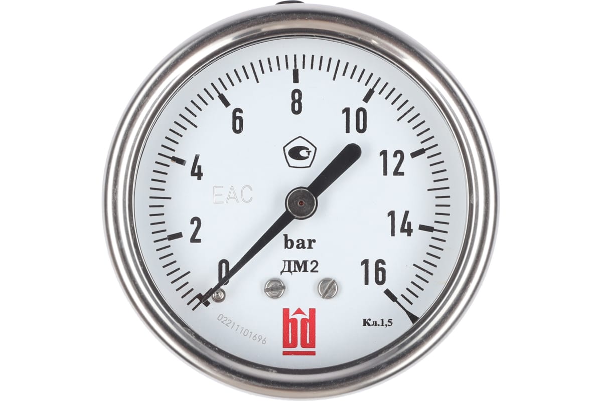 Манометр BD ДМ 2 063 Т (0-16) бар, кл.1,5, G1/4 DIN CASE