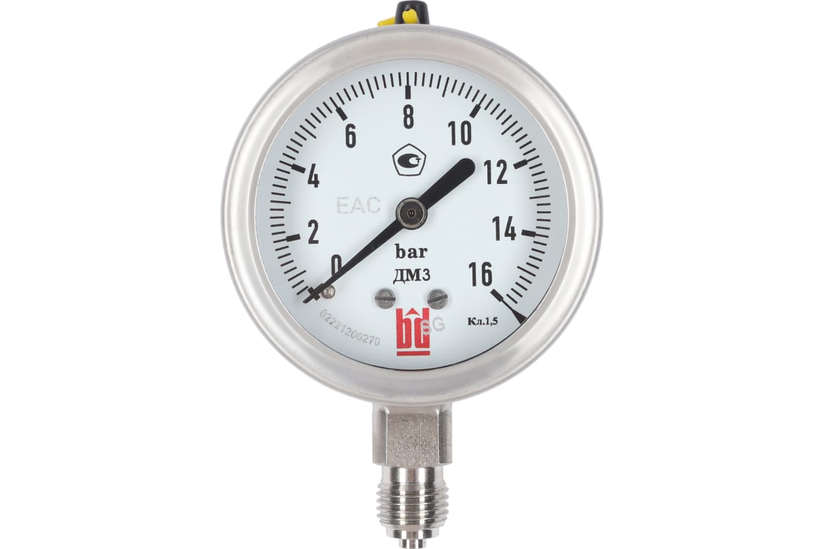 Манометр BD ДМ 3 063 Р (0-16) бар кл.1,5 G1/4 DIN CASE