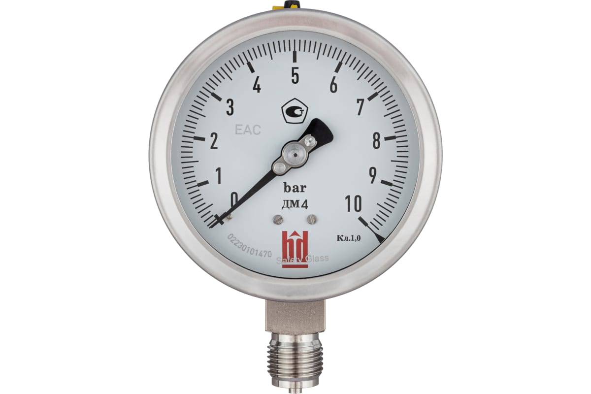 Манометр BD ДМ 4 100 Р (0-10) бар кл.1,0 G1/2