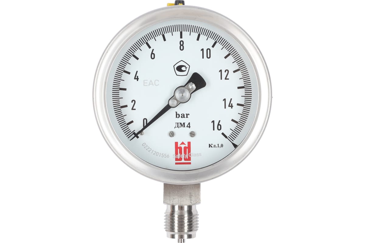 Манометр BD ДМ 4 100 Р (0-16) бар кл.1,0 G1/2