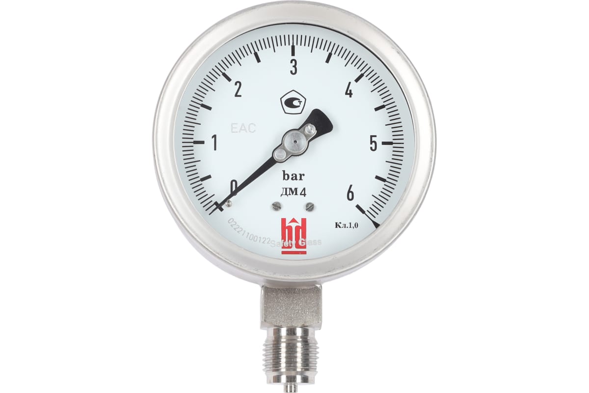 Манометр BD ДМ 4 100 Р (0-6) бар кл.1,0 G1/2