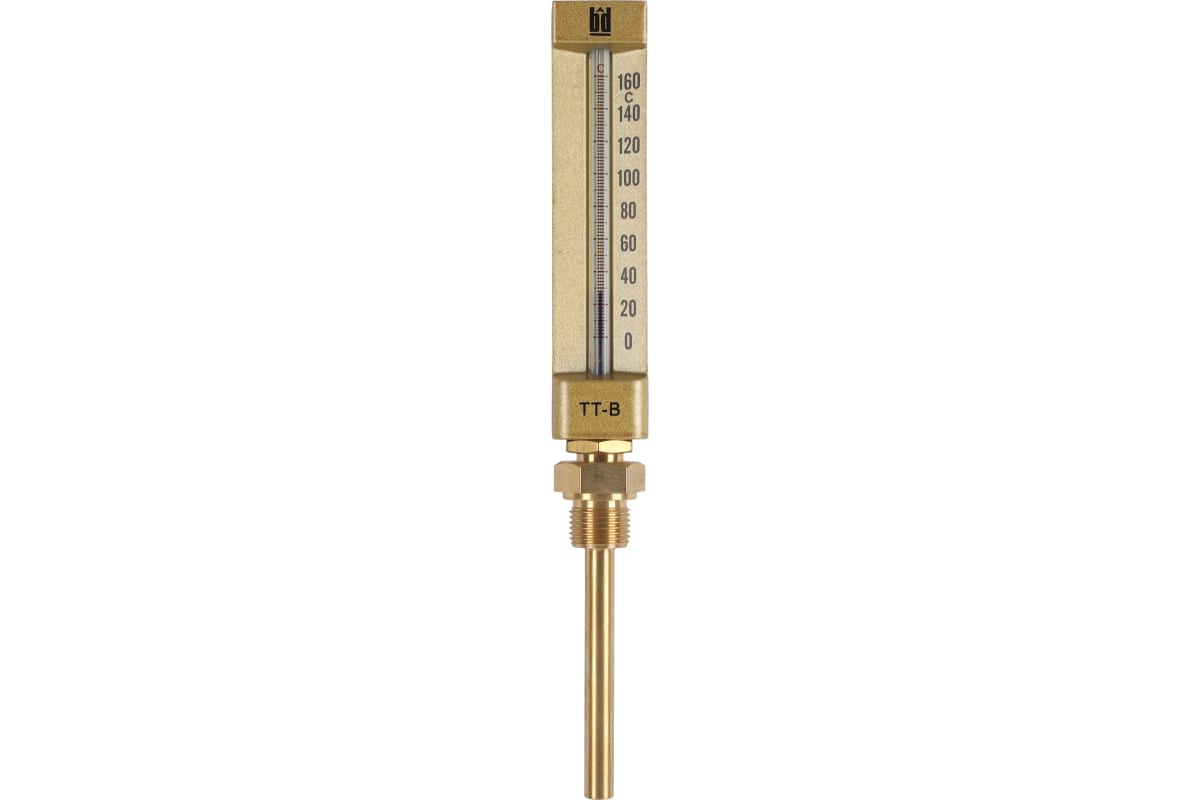 Термометр стеклянный прямой BD ТТ В БД 150/100, П11 (0-160C) G1/2