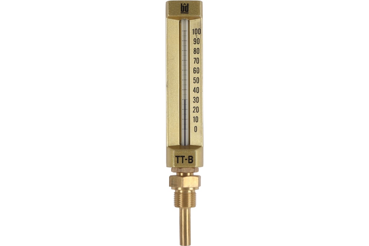Термометр стеклянный прямой BD ТТ В БД 150/50, П11 (0-100C) G1/2