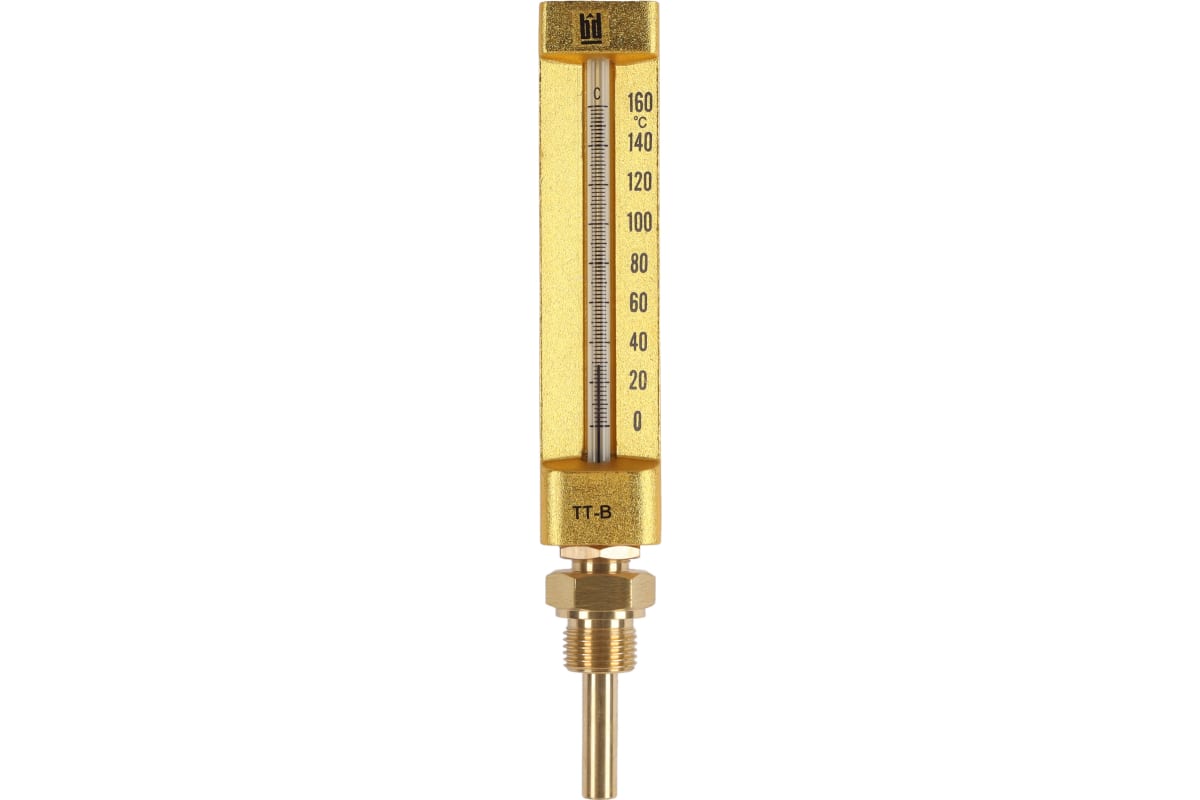 Термометр стеклянный прямой BD ТТ В БД 150/50, П11 (0-160C) G1/2