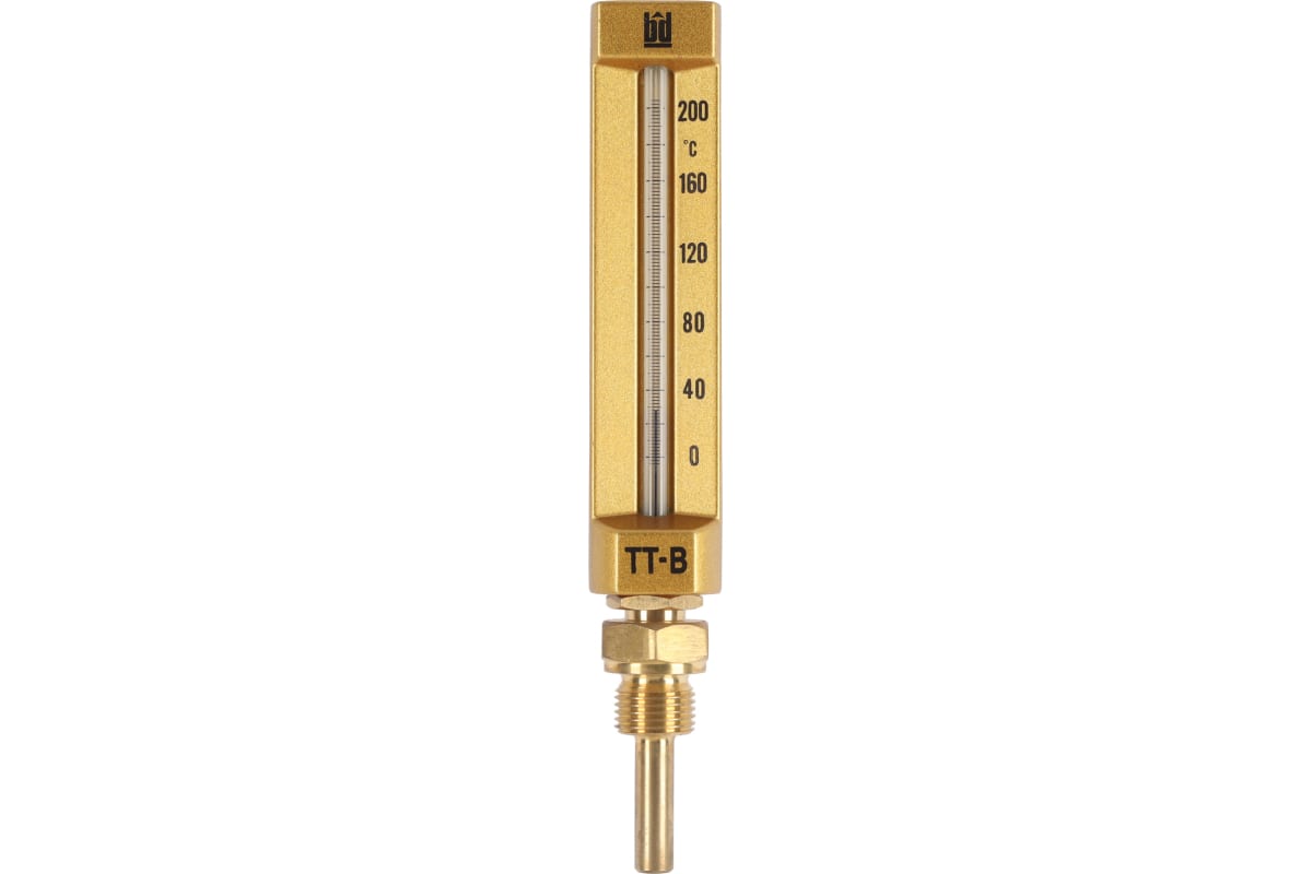 Термометр стеклянный прямой BD ТТ В БД 150/50, П11 (0-200C) G1/2