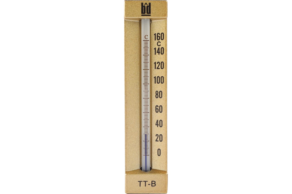 Термометр стеклянный прямой BD ТТ В БД 150/50, У11 (0-160C) G1/2