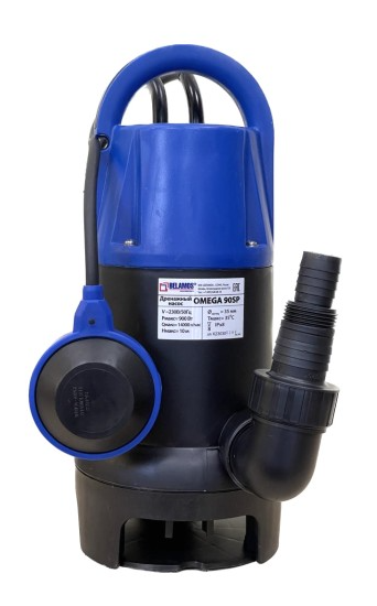 Насос дренажный Belamos Omega 90 SP, 900 Вт, 233 л/мин, Н-10 м, каб.10 м