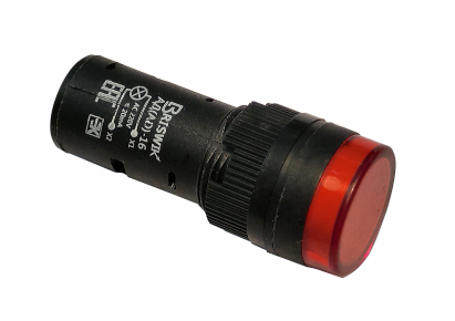 Индикатор светодиодный Briswik АД(AD)-16 красный 24В AC/DC IP65