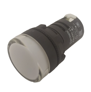 Индикатор светодиодный Briswik АД(AD)-22 белый 220В AC/DC IP65