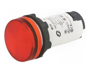 Индикатор светодиодный Briswik АД(AD)-22 красный 24В IP67 AC/DC белый корпус