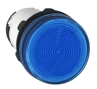 Индикатор светодиодный Briswik АД(AD)-22 синий 220В IP67 AC/DC белый корпус