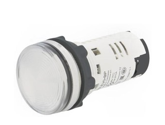 Индикатор светодиодный Briswik АД(AD)-22 белый 24В IP67 AC/DC белый корпус