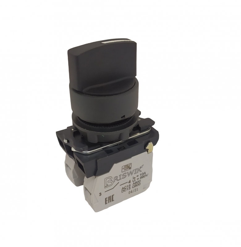 Переключатель Briswik КПЕ 3701 -Р черный IP66 УХЛ2 10А 0но+1нз