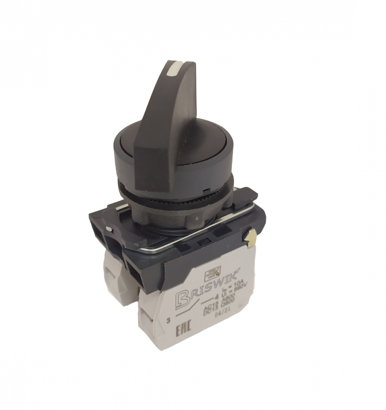 Переключатель Briswik КПЕ 4702 -Д черный IP66 УХЛ2 10А 0но+2нз