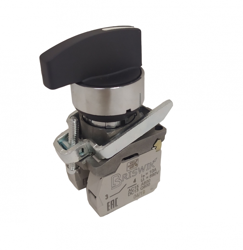 Переключатель Briswik КПЕ 3704 -ДС черный IP66 УХЛ2 10А 0но+4нз