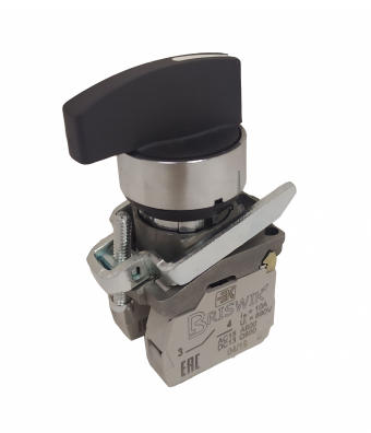 Переключатель Briswik КПЕ 4602 -ДС черный IP65 УХЛ2 10А 0но+2нз