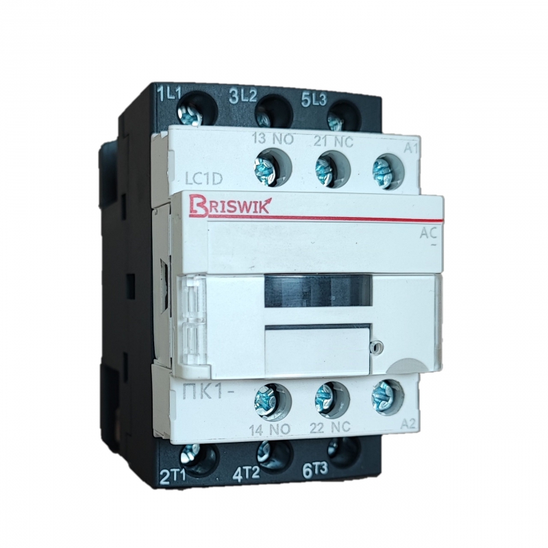 Контактор Briswik ПК1-0181124LC1D 18А 24V/AC 1НО/1НЗ
