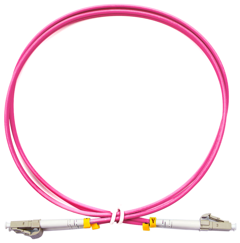 Оптический патч-корд LC-LC Cabeus FOP-50-OM4-LC-LC-1m 50/125 (ОМ4) 1 метр