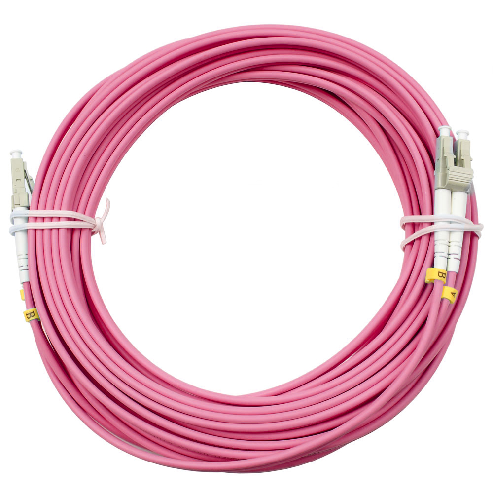 Оптический патч-корд LC-LC Cabeus FOP-50-OM4-LC-LC-25m 50/125 (ОМ4) 25 метров