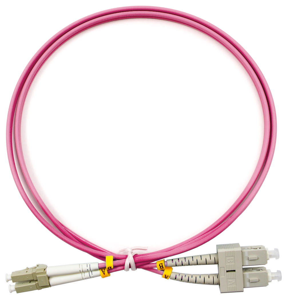 Оптический патч-корд LC-SC Cabeus FOP-50-OM4-LC-SC-1m 50/125 (ОМ4) 1 метр