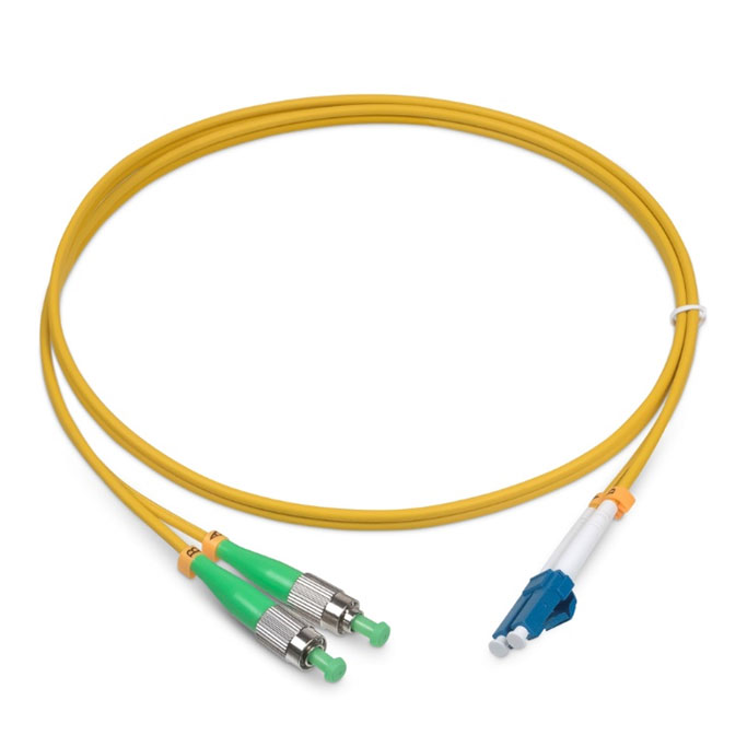 Оптический патч-корд duplex FC-LC 9/125 SM Cabeus FOP(d)-9-FC/APC-LC/UPC-2m 2 метра желтый