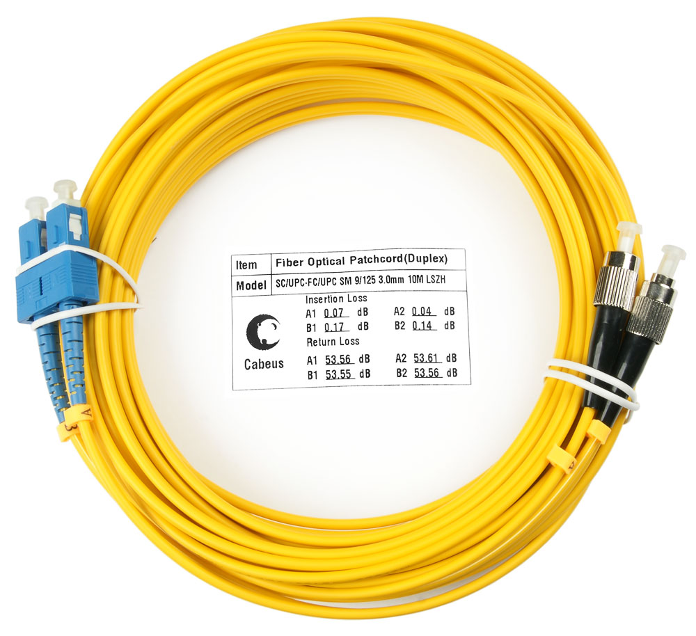 Оптический патч-корд SC-FC Cabeus FOP(d)-9-SC-FC-20m 9/125 20 метров