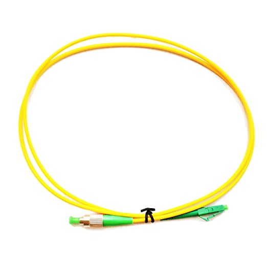 Оптический патч-корд simplex FC-LC 9/125 SM Cabeus FOP(s)-9-FC/APC-LC/APC-1m 1 метр желтый