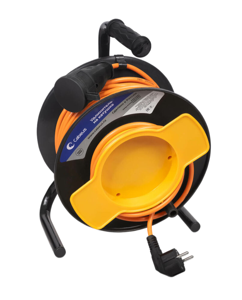 Удлинитель Cabeus EC-GC-2.2-G-30 ПВС 2200 Вт 30м на садовой катушке (С/з)