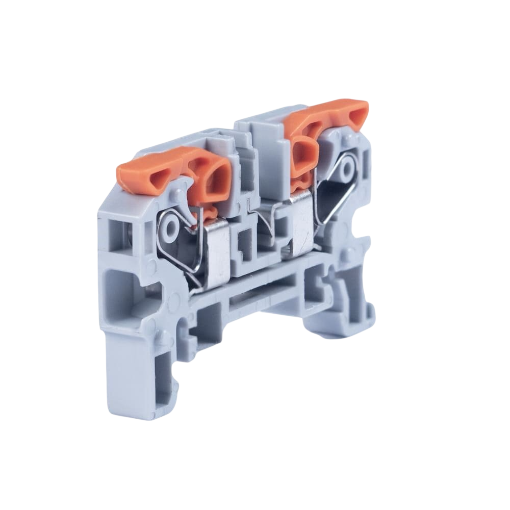 Клемма Cabeus MX-4 соединительная универсальная проходная 1 полюс с рычагом на DIN-рейку 4,0 купить с доставкой по РФ