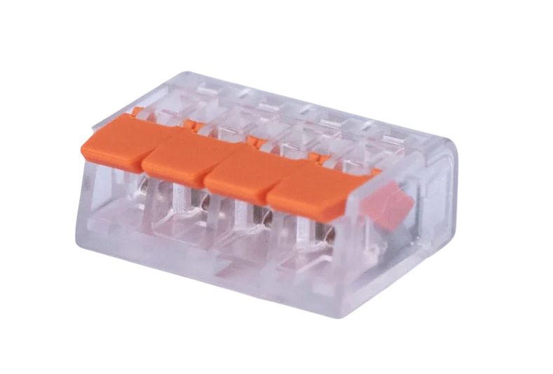 Клемма Cabeus MX-414 соединительная универсальная 4-х проводная с рычагом 0,14-2,5/4,0 купить с доставкой по РФ