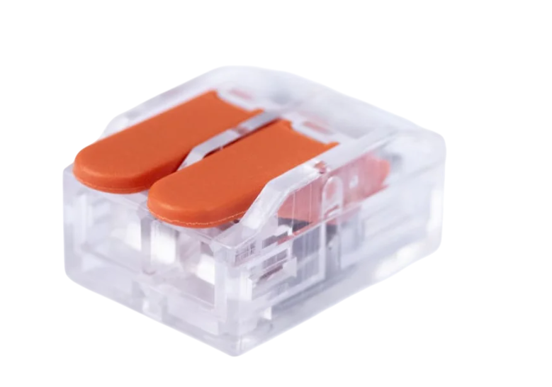 Клемма Cabeus MX-612 соединительная универсальная 2-х проводная с рычагом 0,5-6,0 WAGO 221-612 купить с доставкой по РФ