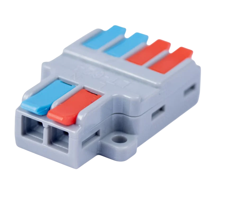 Клемма Cabeus MX-624 соединительная универсальная проходная 2-4 полюса с рычагом 0,08-6,0 купить с доставкой по РФ