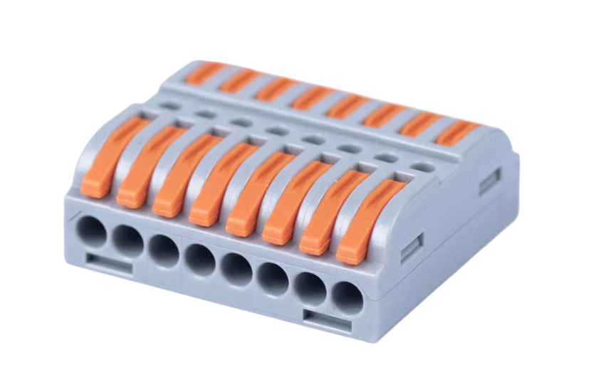 Клемма Cabeus MX223-8 соединительная универсальная проходная 8 полюсов с рычагом 0,08-2,5/4,0 купить с доставкой по РФ