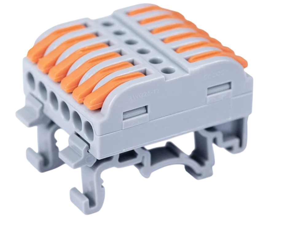 Клемма Cabeus MX223-8D соединительная универсальная проходная 8 полюсов с рычагом на DIN-рейку 0,08-2,5/4,0 купить с доставкой по РФ