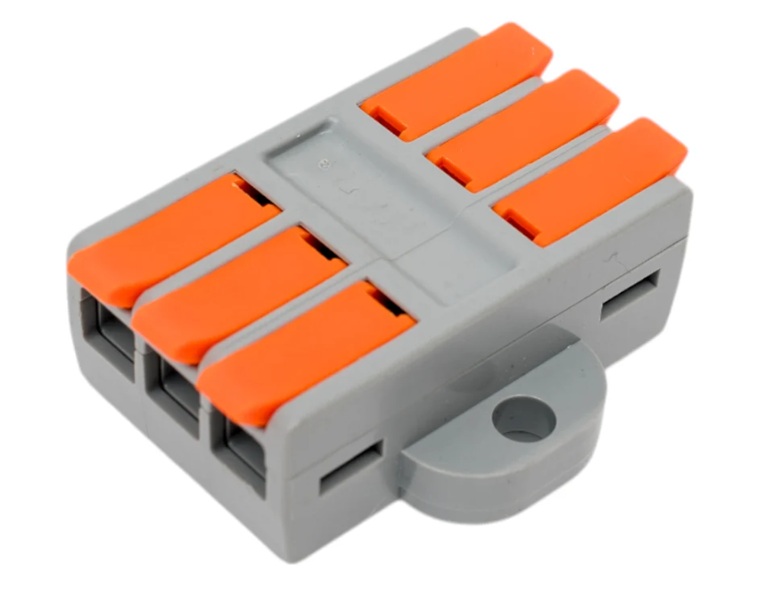 Клемма Cabeus MX662-3R соединительная универсальная проходная 3 полюса с рычагом 0,5-6,0 купить с доставкой по РФ