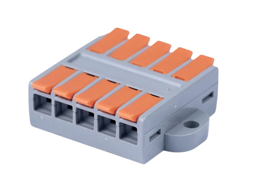 Клемма Cabeus MX662-5R соединительная универсальная проходная 5 полюсов с рычагом 0,5-6,0 купить с доставкой по РФ