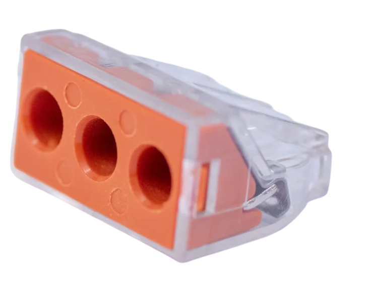 Клемма Cabeus PCT-103D соединительная 3-х проводная 2,5-6,0 купить с доставкой по РФ