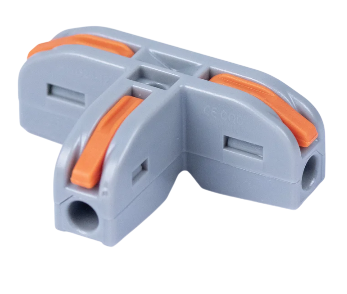 Клемма Cabeus PCT-112 соединительная универсальная Т-образный ответвитель 1 полюс с рычагом 0,08-4,0 купить с доставкой по РФ