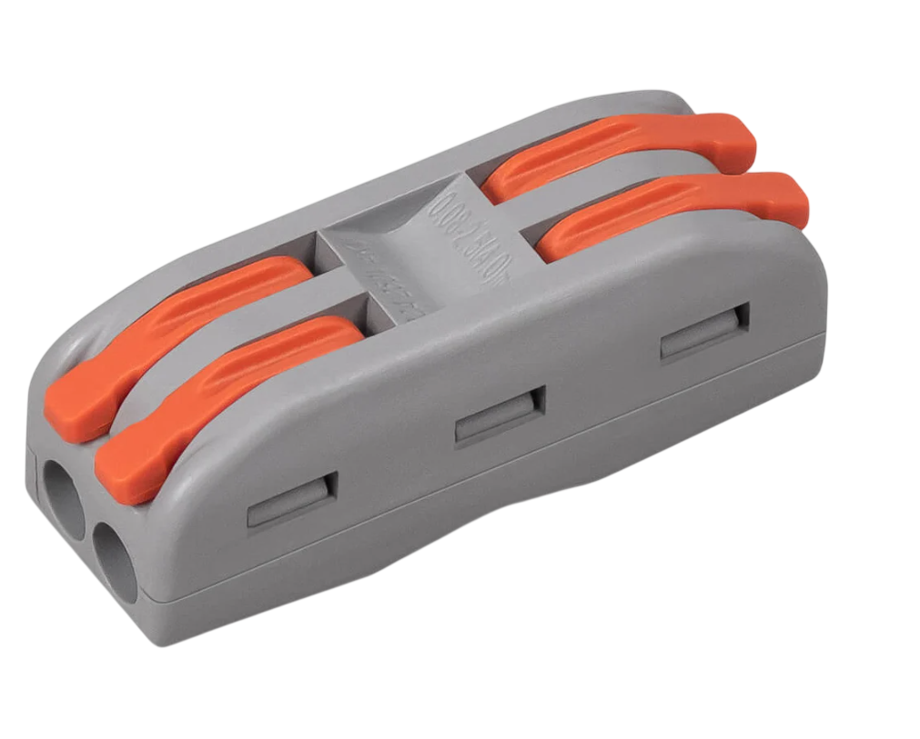 Клемма Cabeus PCT-222 соединительная универсальная проходная 2 полюса с рычагом 0,08-2,5/4,0 купить с доставкой по РФ