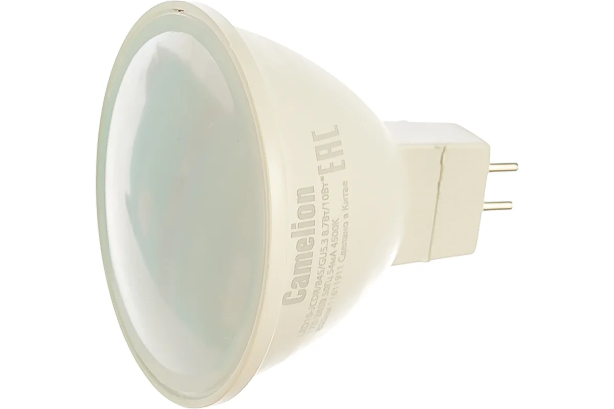 Лампа светодиодная Camelion GU5.3 10W 4500K LED10-JCDR/845/GU5.3 13685