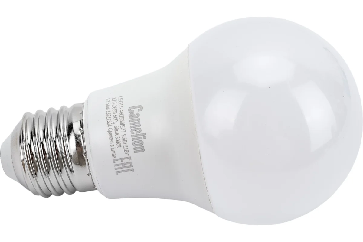 Лампа светодиодная Camelion LED11-A60/830/E27 11Вт 220В 12035 заказать со складов по всей России